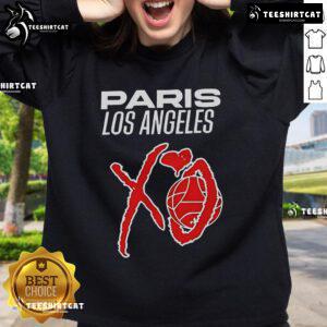 Official Paris Los Angeles XO Sweatshirt featuring stylish design and comfortable fit, perfect for casual wear.