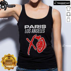 Official Paris Los Angeles XO Tank Top featuring stylish design, perfect for casual wear and summer outfits.