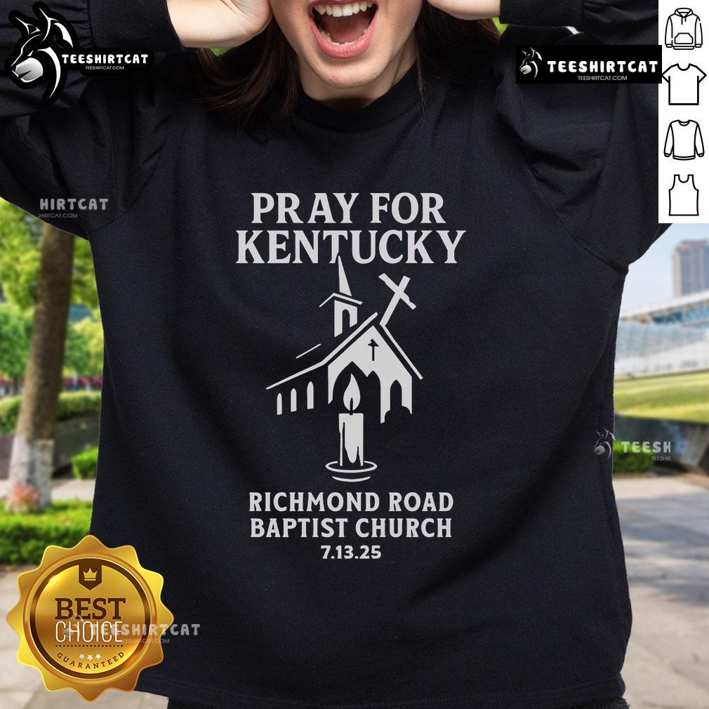 Official Pray For Kentucky Richmond Road Baptist Church Shooting Tribute sweatshirt design, honoring the community.
