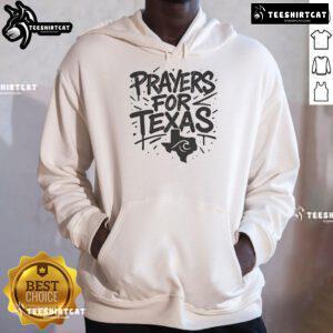 Official Prayers for Texas shirt and hoodie supporting flood relief efforts, featuring a heartfelt design for unity.