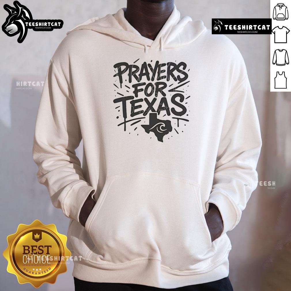 Official Prayers for Texas shirt and hoodie supporting flood relief efforts, featuring a heartfelt design for unity.
