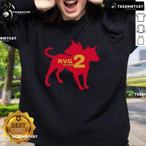Official RVG TV 2 Sweatshirt in stylish black, featuring the logo prominently displayed on the front.