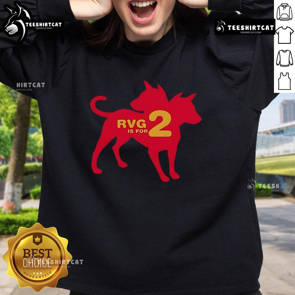 Official RVG TV 2 Sweatshirt in stylish black, featuring the logo prominently displayed on the front.
