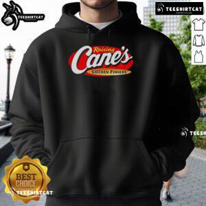 Official Raising Canes Chicken Fingers hoodie in vibrant colors, perfect for fans of the popular fast-food chain.