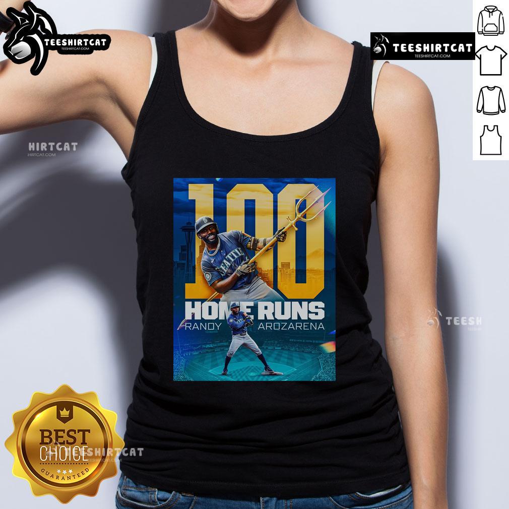 Official Randy Arozarena Home Runs Tank Top featuring vibrant graphics celebrating the MLB star's achievements.