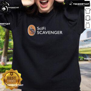 Alt Text: Stylish Official Sci-Fi Scavenger Sweatshirt featuring a unique design, perfect for sci-fi fans and casual wear.