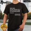 Alt Text: Official She Neon On My Genesis Till I Evangelion T-Shirt featuring vibrant anime graphics and stylish design.