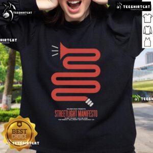 Official Streetlight Manifesto concert sweatshirt from the San Francisco, CA show on July 25, 2025, featuring vibrant design.
