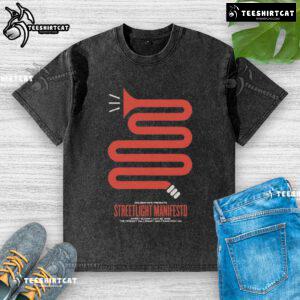 Official Streetlight Manifesto concert t-shirt from San Francisco, CA, July 25, 2025, featuring a washed vintage design.