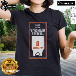 Official TSJ Upside Down Banner Ladies Tee featuring vibrant design, perfect for stylish casual wear.
