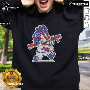 Official Tactical On The X Det Tigers Paws Sweatshirt featuring a bold tiger paw design for stylish comfort.