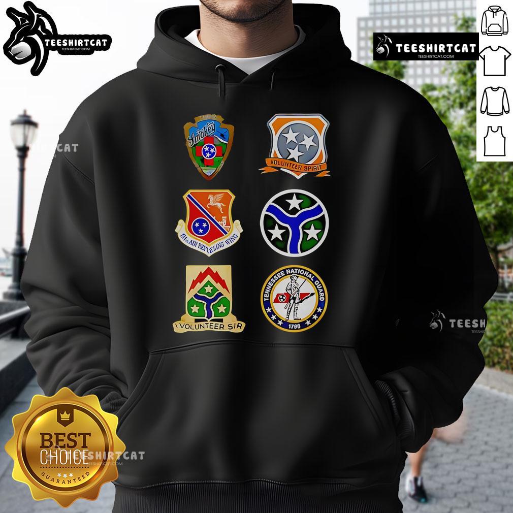 Alt Text: Official Tennessee Volunteers smoke grey Volunteer Spirit hoodie featuring team logo and comfortable design.