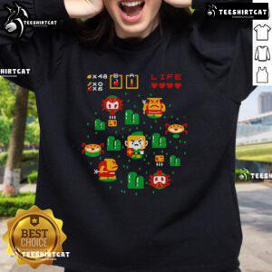 Official The Big Hero The Legend Of Zelda Link cute sweatshirt featuring vibrant graphics of Link in a playful pose.