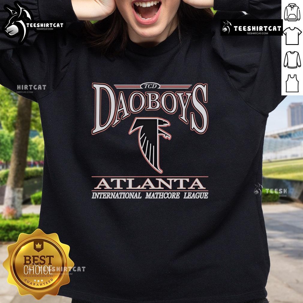 Official The Callous Daoboys x Atlanta Falcons sweatshirt featuring unique mathcore league design, perfect for fans.