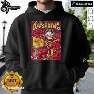 Alt Text: Official The Offspring concert poster hoodie for Ruoff Music Center, Noblesville, IN, July 26, 2025.