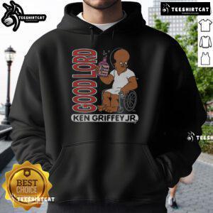 Official The Simpsons Ken Griffey Jr. Good Lord Hoodie featuring vibrant graphics and a cozy design for fans.