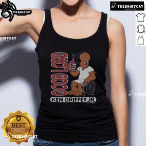 Official The Simpsons Ken Griffey Jr. Good Lord tank top featuring iconic designs and vibrant colors for fans.