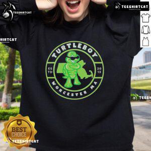 Alt Text: Official Turtleboy 2013 Worcester sweatshirt featuring ESTD 2013 logo, perfect for fans and collectors.