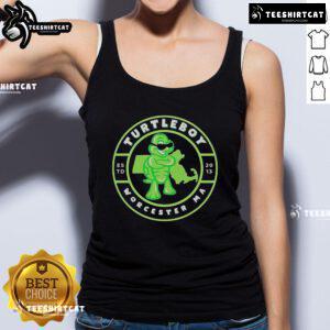 Official Turtleboy 2013 Worcester tank top featuring bold design and ESTD 2013 logo, perfect for casual wear.