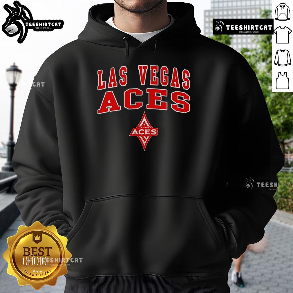 Official WNBA Las Vegas Aces girls basketball hoodie featuring team logo and stylish design for fans.
