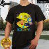 Alt Text: Official Waka Waka Pac Man 45th Anniversary T-Shirt featuring iconic game graphics in vibrant colors for retro fans.