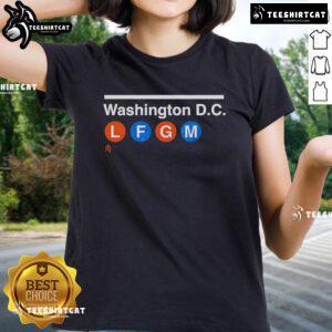 Official Washington D.C. LFGM Ladies Tee in stylish design, perfect for fans supporting their team in comfort.