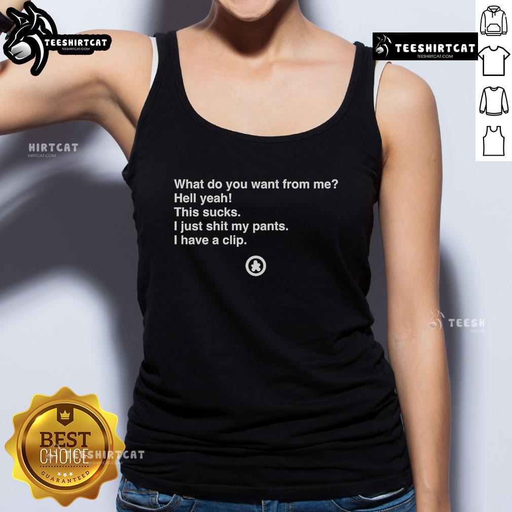 Official What Do You Want From Me Tank Top featuring a stylish design, perfect for casual wear and expressing your vibe.