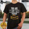 Alt Text: Official You Are More Annoying Than My Check T-Shirt featuring humorous text on a stylish graphic tee.