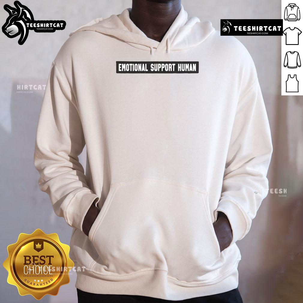 Cozy Original Emotional Support Human Patch Hoodie in soft fabric, perfect for comfort and style. Ideal for everyday wear.