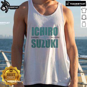 Alt Text: Original Ichiro Suzuki 25 Baseball Hall of Fame tank top, showcasing a stylish tribute to the legendary player.