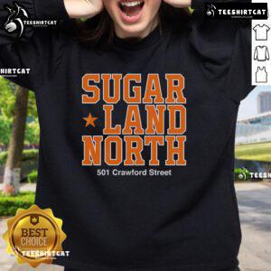 Alt Text: Original Sugar Land North 501 Crawford Street Ram Sweatshirt in a stylish design, perfect for casual wear and comfort.