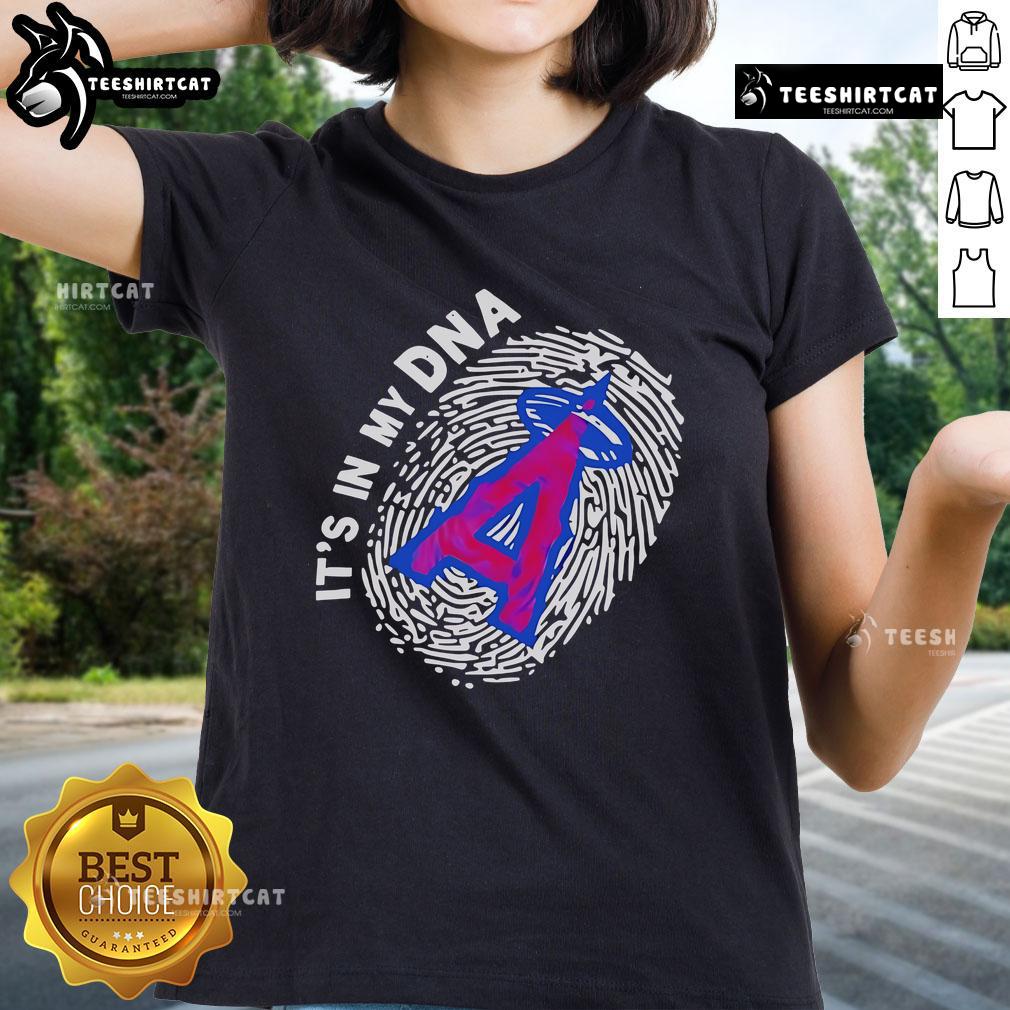 Premium 'It's In My DNA' Angeles Ladies Tee featuring stylish design and comfortable fit, perfect for casual wear.