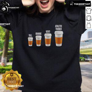 Premium Starbucks tall grande venti athletic trainer sweatshirt in stylish design for coffee lovers and fitness enthusiasts.