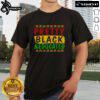 Pretty Black & Educated T-Shirt design featuring stylish typography on a black background, celebrating education and empowerment.