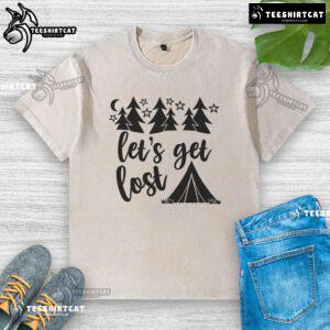 Pretty Let's Get Lost washed t-shirt in soft cotton, featuring a trendy graphic design perfect for casual outings.