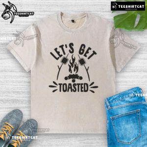 Pretty Let's Get Toasted washed t-shirt in soft fabric with a casual design, perfect for stylish everyday wear.