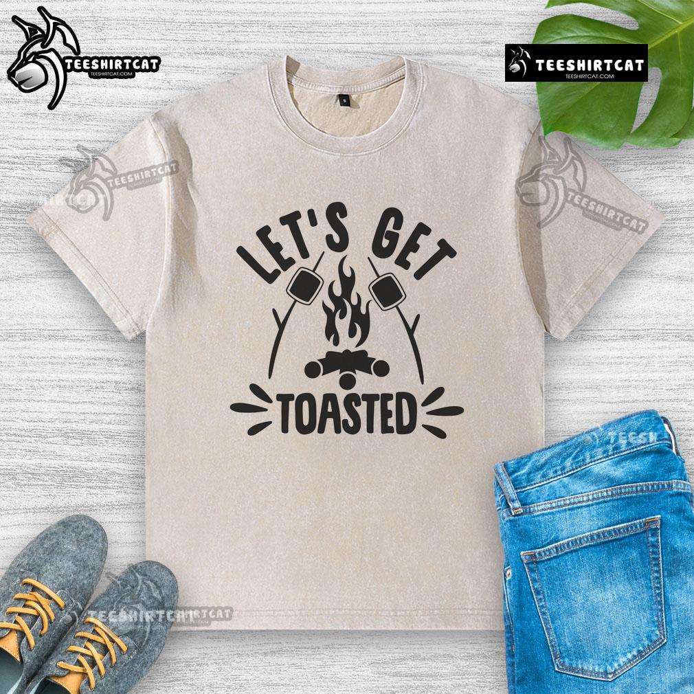 Pretty Let's Get Toasted washed t-shirt in soft fabric with a casual design, perfect for stylish everyday wear.