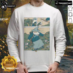 Stylish Pretty Snakeboarding Wizard Sweatshirt featuring a vibrant design perfect for casual wear and skate enthusiasts.