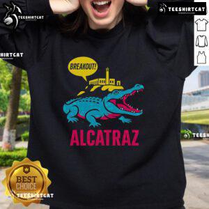 Top Alligator Alcatraz Hot Breakout Sweatshirt featuring a unique design and vibrant colors for stylish comfort.