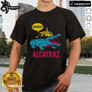 Top Alligator Alcatraz Hot Breakout T-Shirt featuring a bold alligator graphic, perfect for casual, adventurous wear.