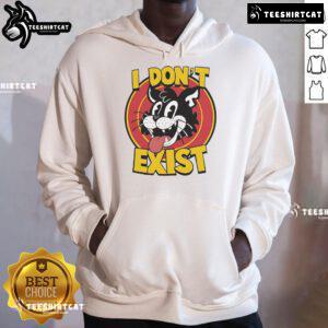 Top Cat 'I Don't Exist' Hoodie featuring a playful design, perfect for feline lovers and casual fashion enthusiasts.