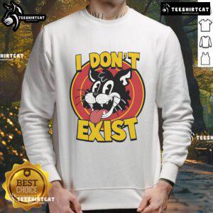 Top Cat 'I Don't Exist' sweatshirt featuring a playful design, perfect for fans of the classic cartoon and cozy style.
