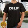 Top Dilf Damn I Love Football T-Shirt featuring a bold graphic design, perfect for football fans and stylish dads.