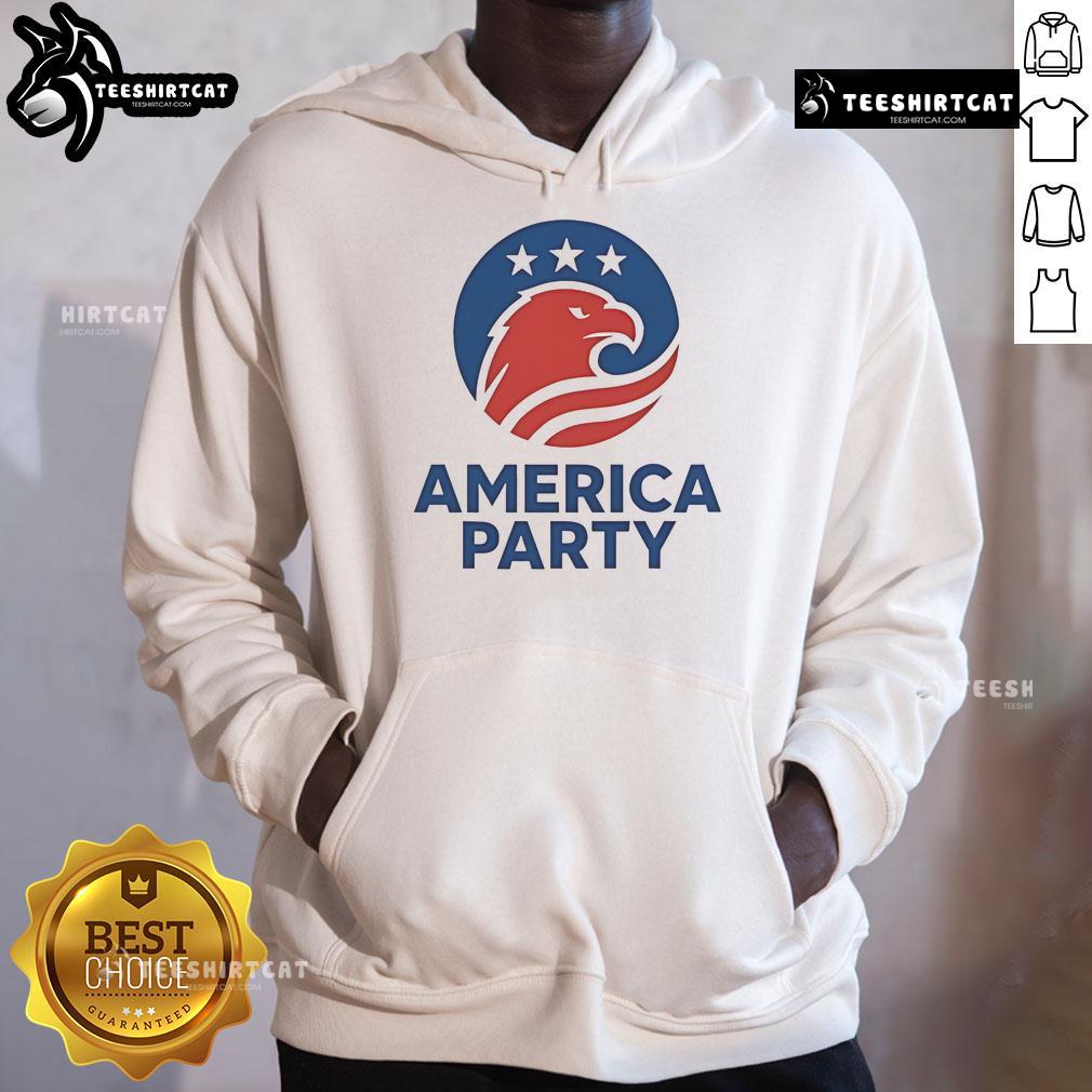 Elon Musk America Party Flag Hoodie featuring vibrant colors and bold design, perfect for fans of Elon Musk and patriotic fashion.