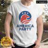Top Elon Musk America Party Flag T-Shirt featuring a bold design with the American flag and Musk's iconic imagery.