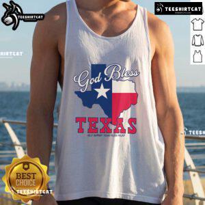 Stylish Top God Bless Texas Tank Top featuring bold graphics and a comfortable fit, perfect for Texas pride and summer wear.
