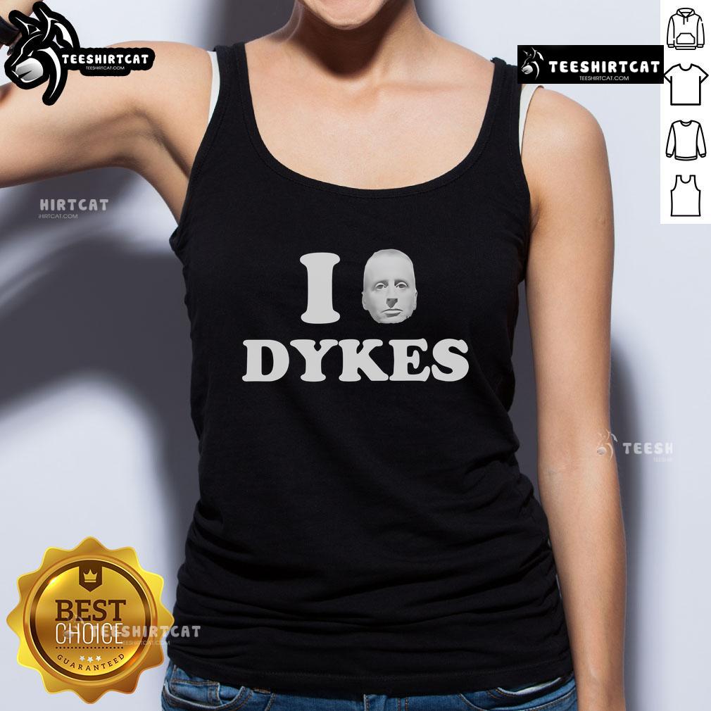 Leslie Feinberg Dykes tank top featuring bold design and vibrant colors, perfect for pride and LGBTQ+ events.