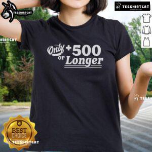 Stylish top-only 500 or longer ladies tee in vibrant colors, perfect for casual wear and summer outings.