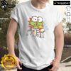 Funny frog with a drum graphic on a cute t-shirt, perfect for animal lovers and music enthusiasts.
