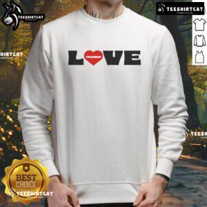 Good Frequency Festival I Love Traisen sweatshirt featuring vibrant colors and festival-themed design for music lovers.